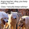 Angry teacher