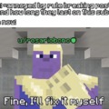 Minecraft Thanos meme