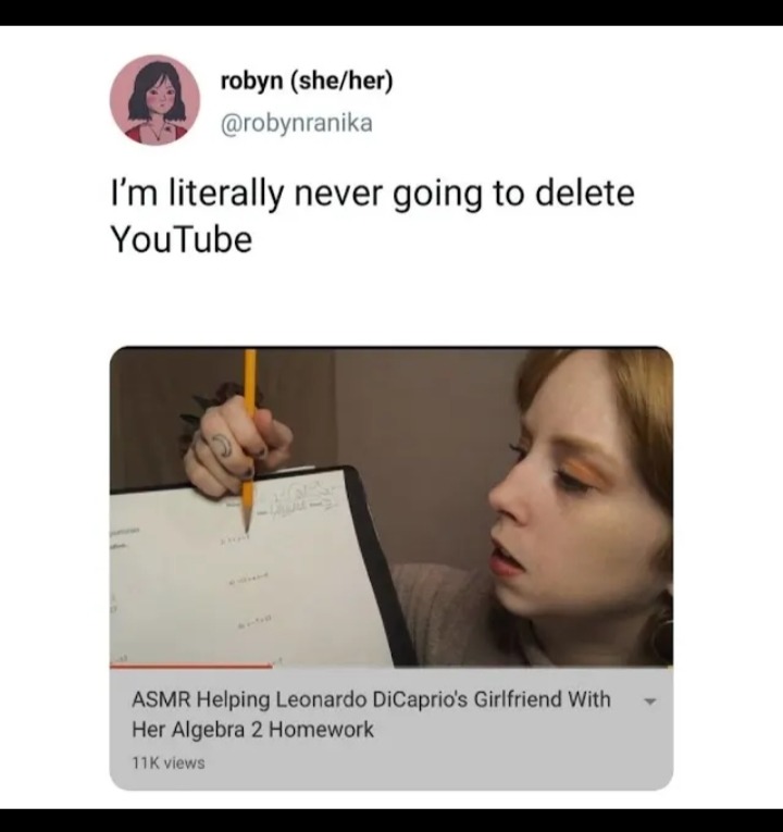 By the time video ends, she'll be too old for him - meme