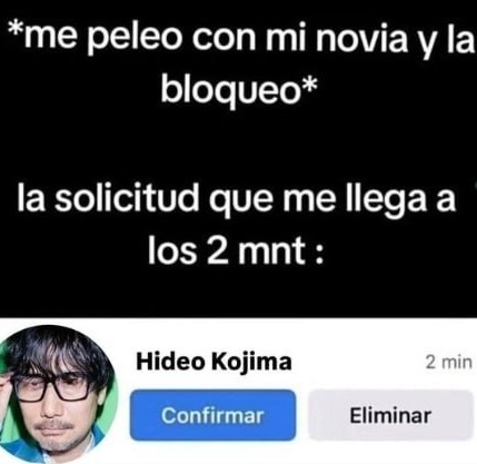 bloqueo y al toque mensaje - meme