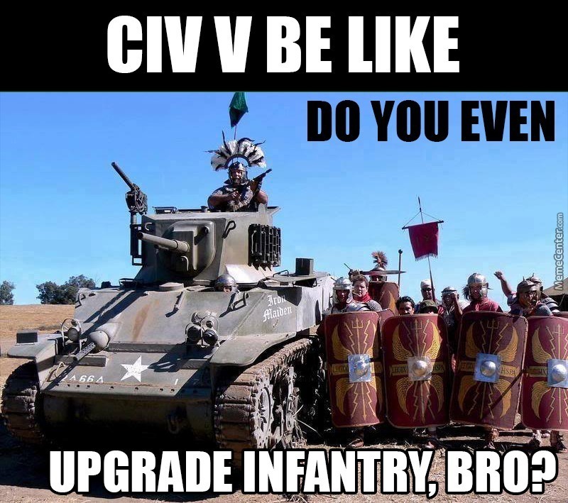 I always pass on infantry - meme
