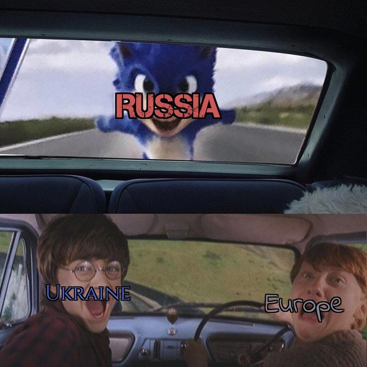Russia invading Ukraine in a nutshell - meme