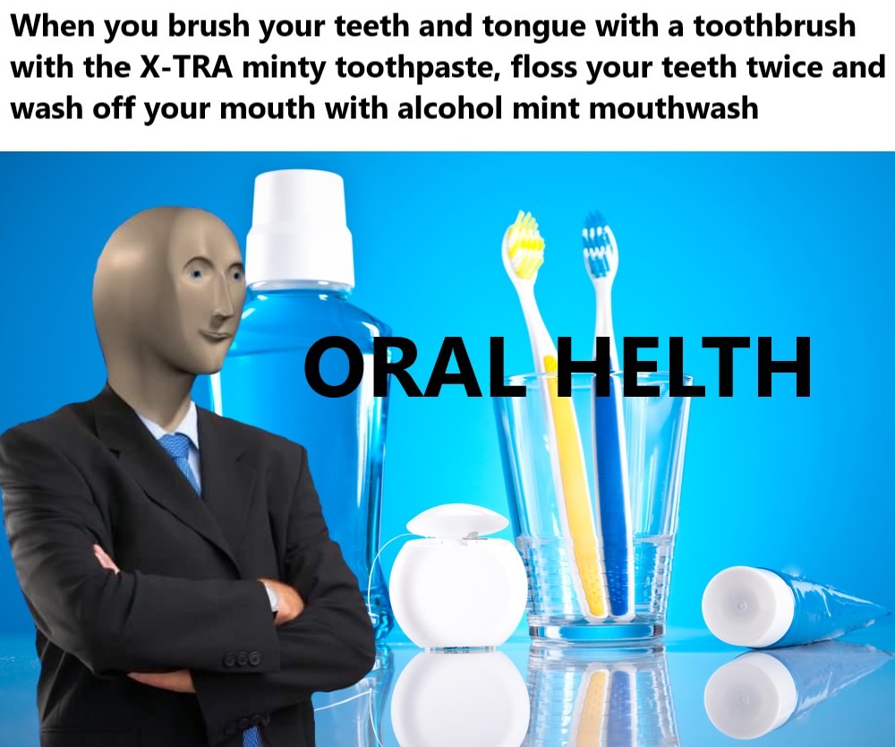 my mouth is a temple for mint - meme