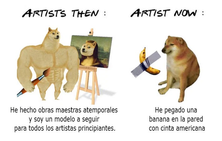 Arte vs "arte" - meme