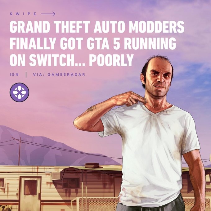 GTA 5 running on Switch - meme