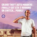 GTA 5 running on Switch