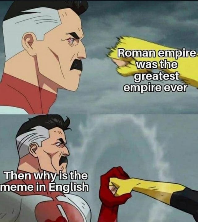 Roman empire vs American empire - meme