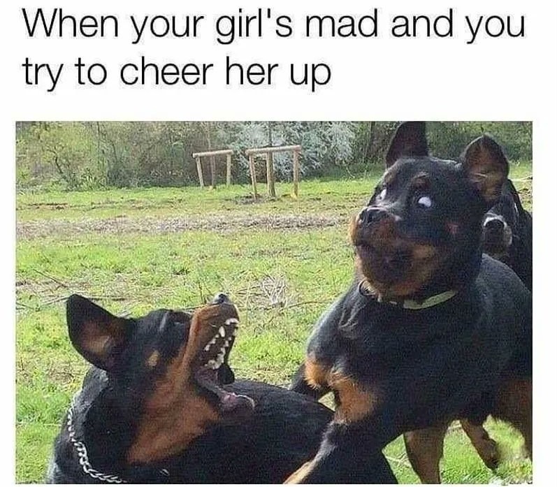 She said back off - meme