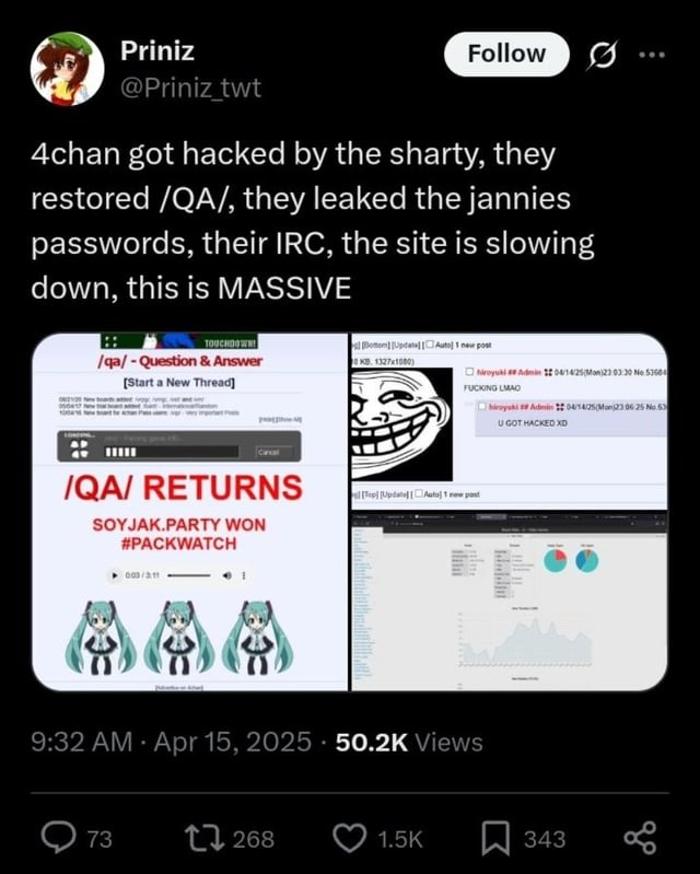 4chan hacked meme news