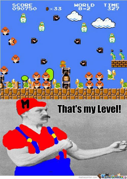 Mario Bros Hardcore - meme