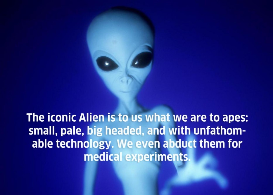 and we are just apes to aliens - meme