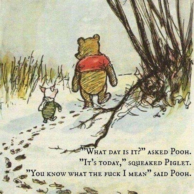 Pooh is an allegory for caca. - meme