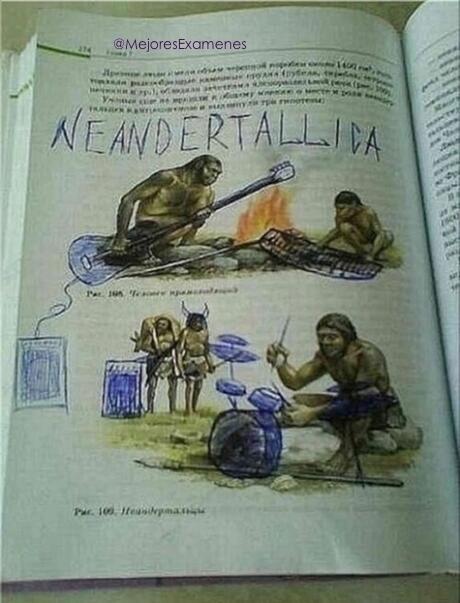 neandertallica - meme