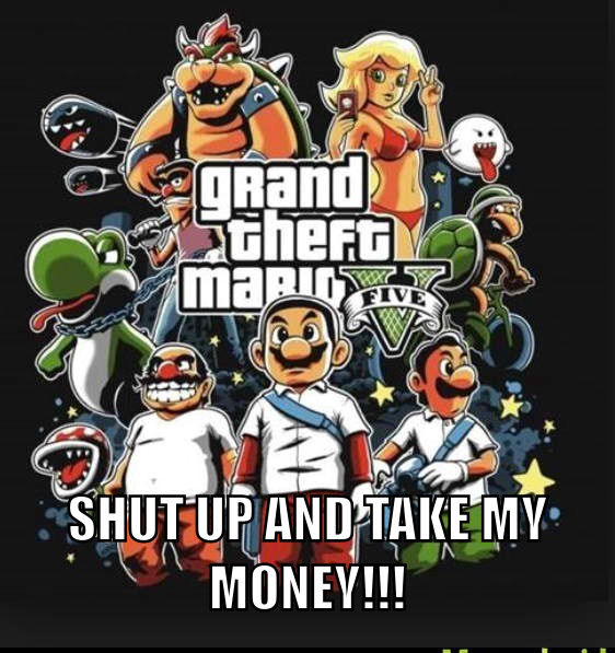 Grand theft Mario - meme