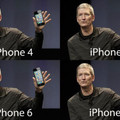 L'évolution de l'Iphone.