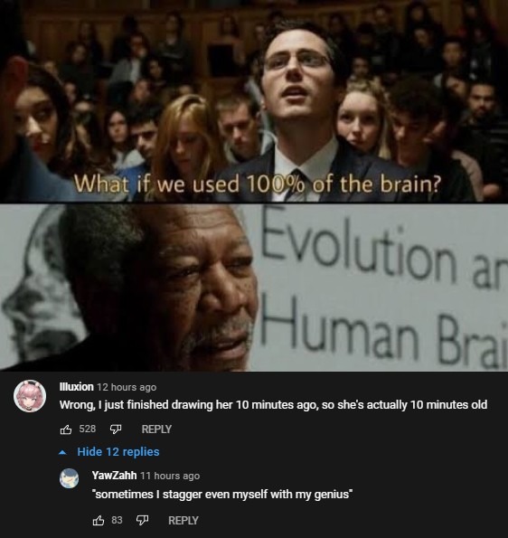 Large brain moment - meme