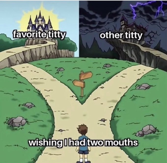 wiping boogers on the other tiddy - meme