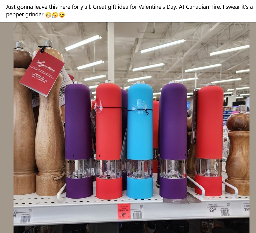 Love is in a Canadian hardware store - meme