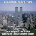 Twin Towers offensive meme