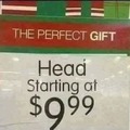 Discount on Christmas head