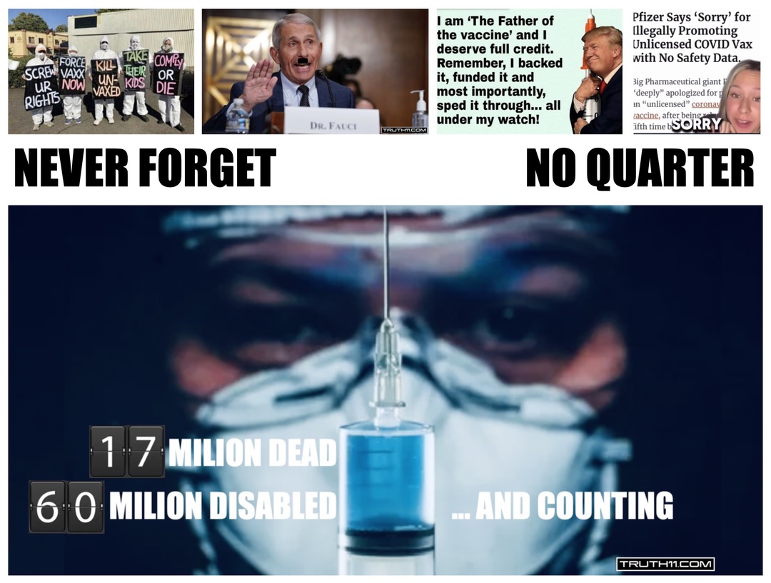 NEVER FORGET • NO QUARTER - meme