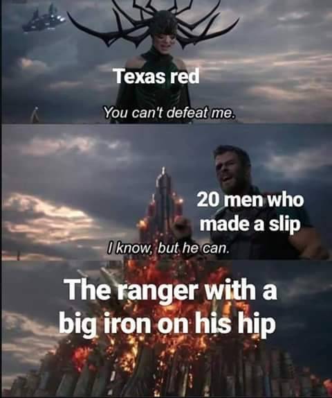 Texas red - meme