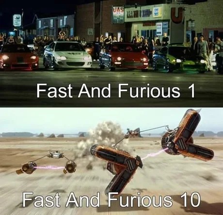 Fast X: Pod race - meme