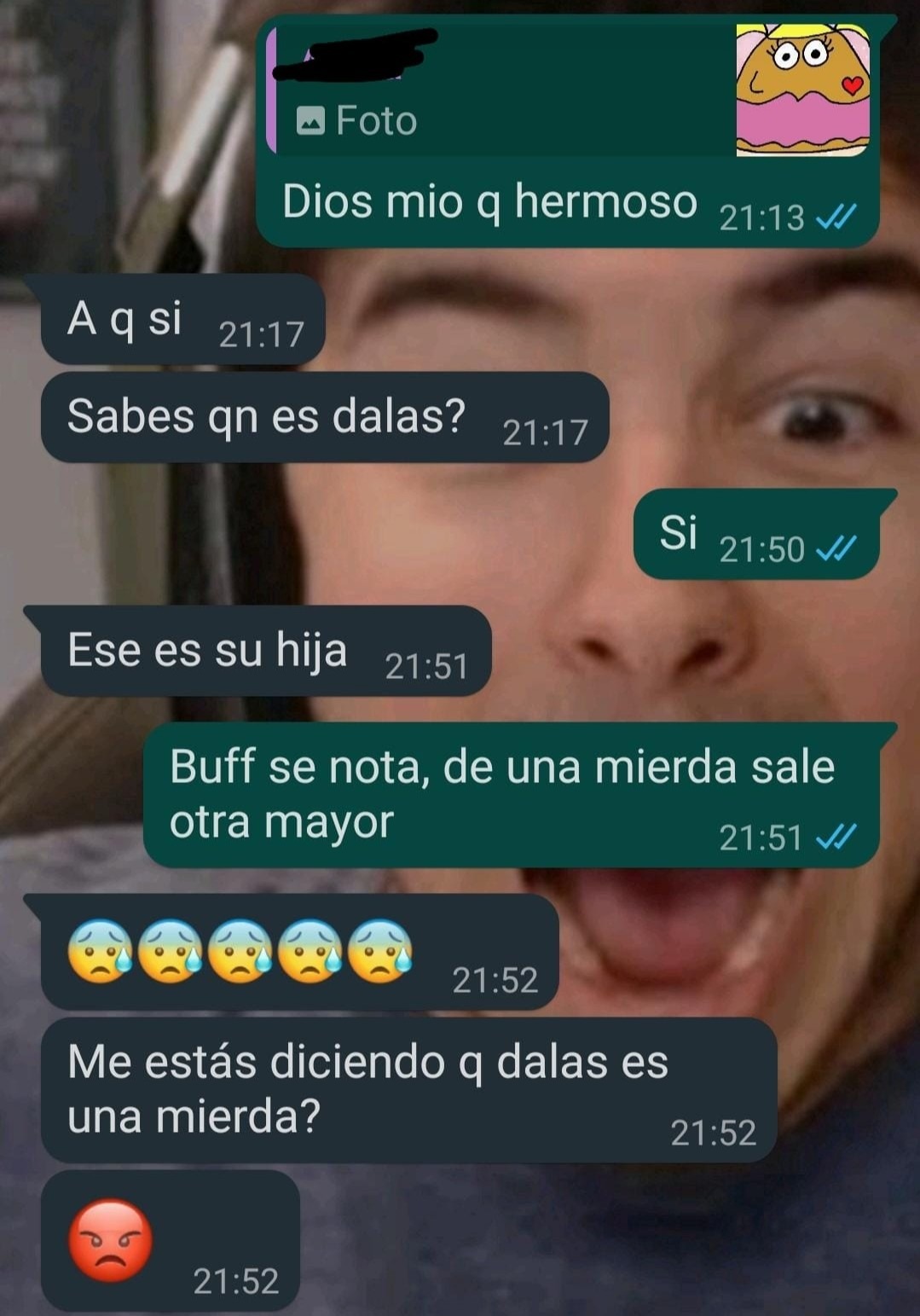 Dios mio, asco de gente - meme