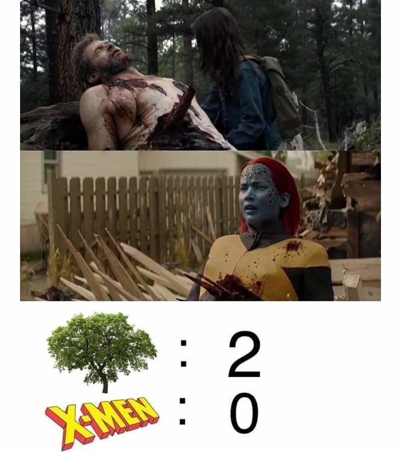 Les arbres pire ennemie des X-Men - meme