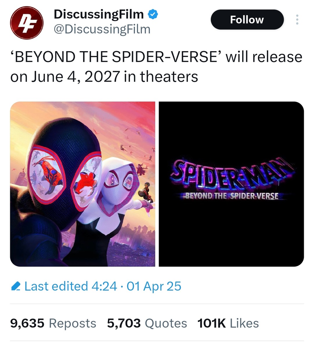 Spider-Verse delayed till 2027? guess I’ll go hibernate - meme
