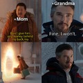Stonks meme with grandma