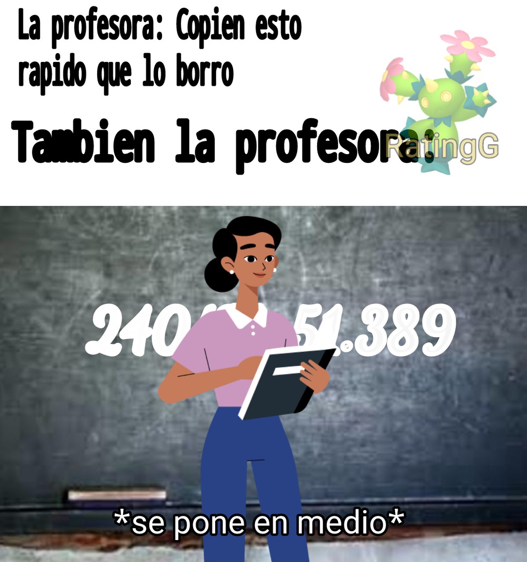 Profe, usted no es invisible - meme