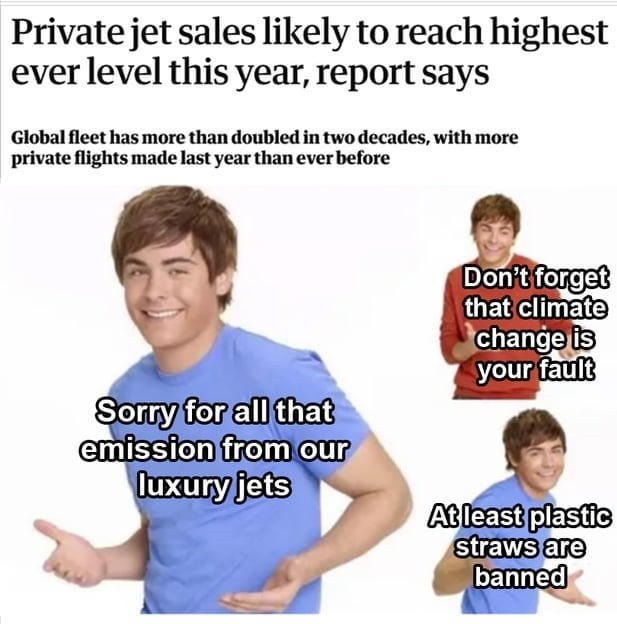Private jets - meme