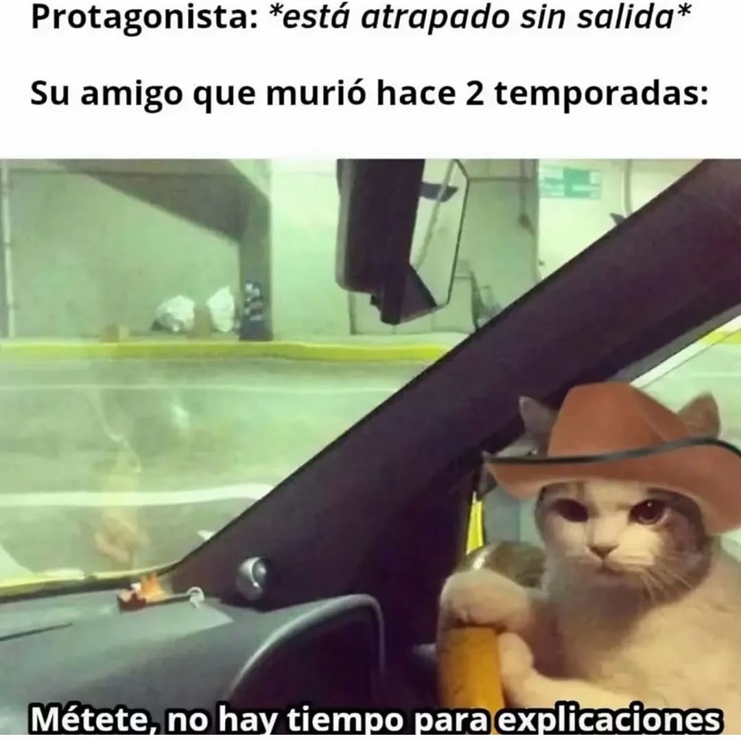 El amigo muerto que vuelve solo pa' decirte corre - meme