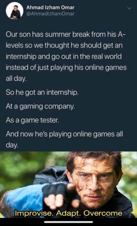 funny gamer finding job story meme
