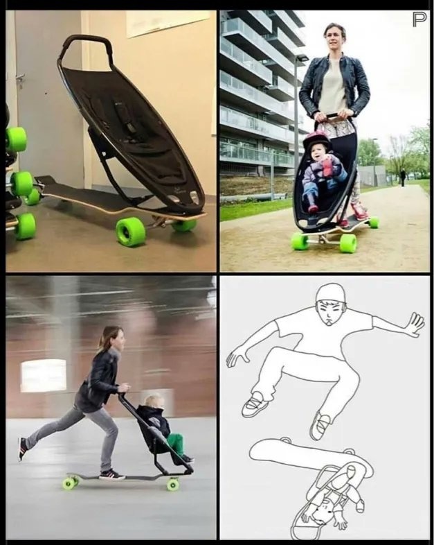 Imagine nailing a dark slide on this - meme
