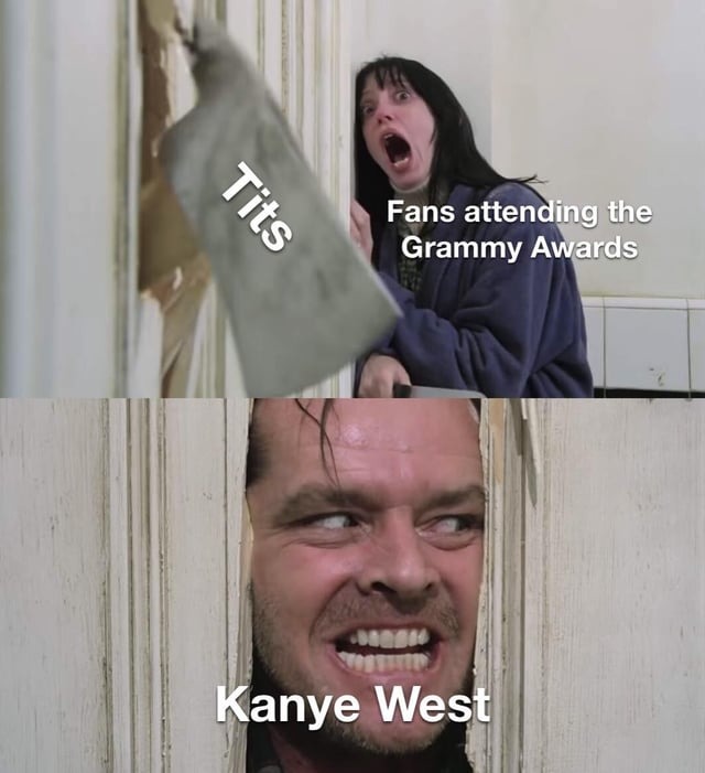 Kanye West and Bianca Censori meme