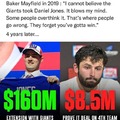 Baker Mayfield in 2019 vs 4 years leater
