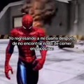 Spiderman triste vuelve a su cuarto