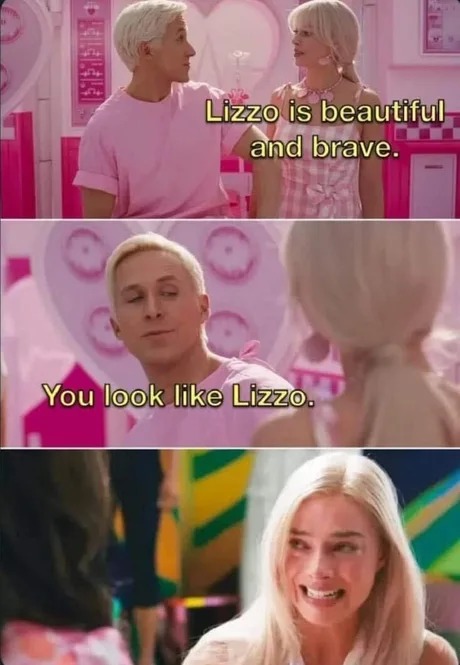 Reverse card for Lizzo fans - meme