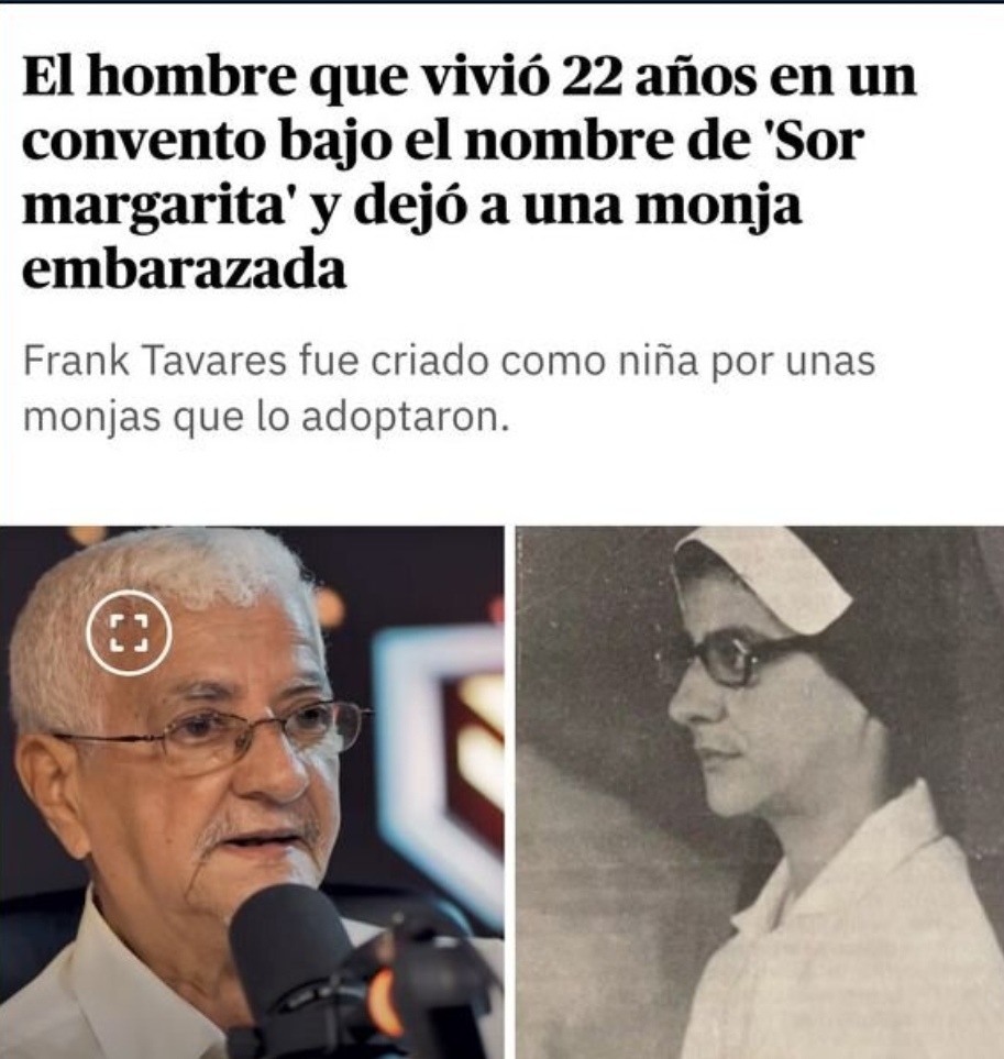 22 años como Sor Margarita y dejó embarazada a una monja - meme