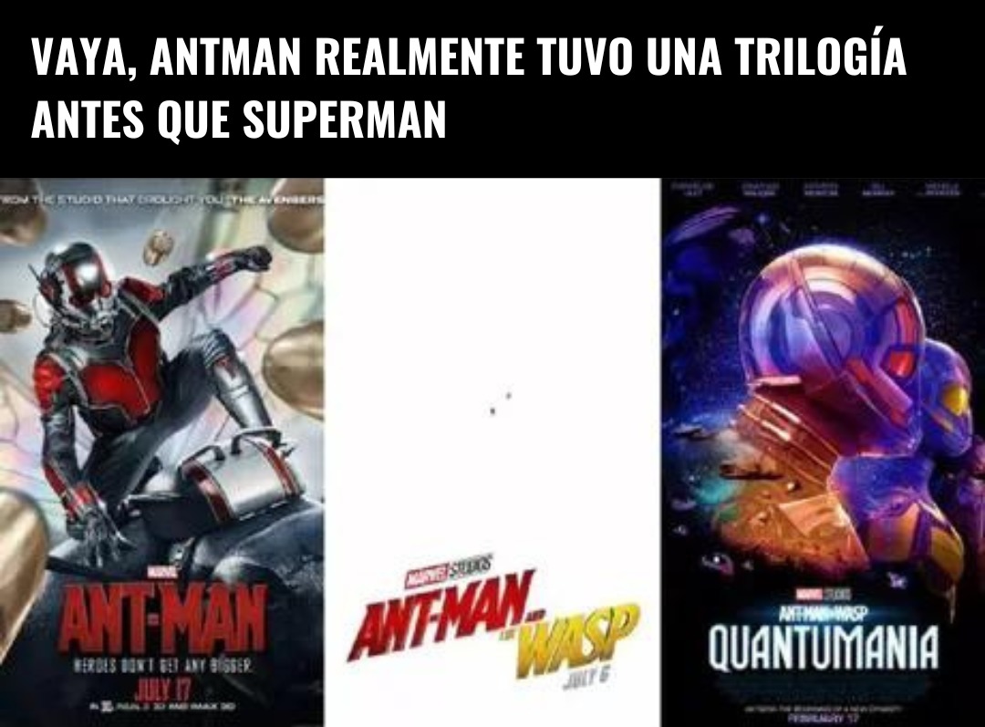 Meme del estreno de Ant-man y la avispa Quantumanía