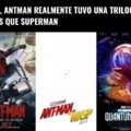 Antman 3 se estrena el viernes. No pinta tan mal creo, es curioso que tenga una trilogía este personaje y Superman no