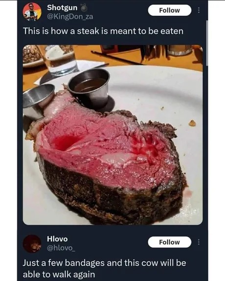 That meat is alive - meme