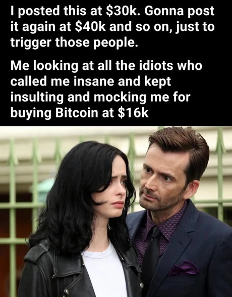Bitcoin price is peaking right now - meme