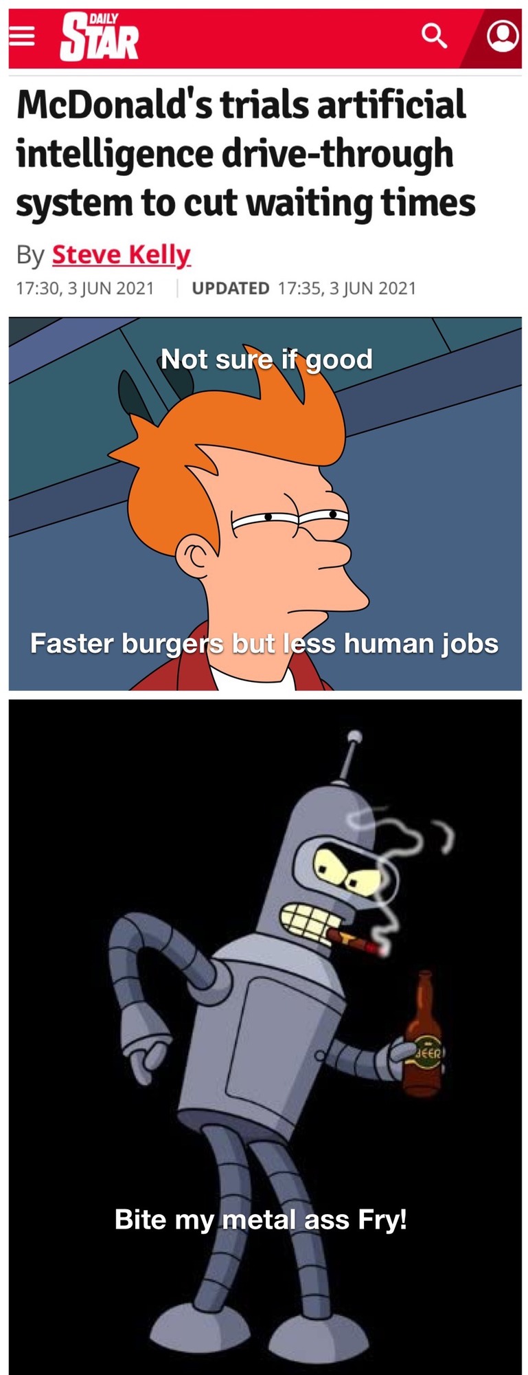 Bender is my spirit animal - meme