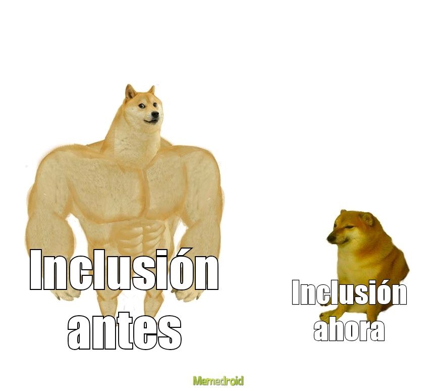 Inclusión simplemente - meme
