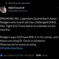 Legendary quarterback Aaron Rodgers