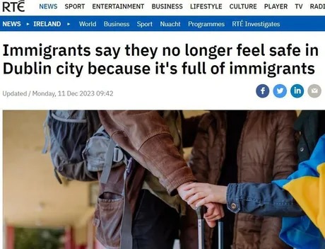 Immigrants say that no longer feel safe in Dublin city - meme