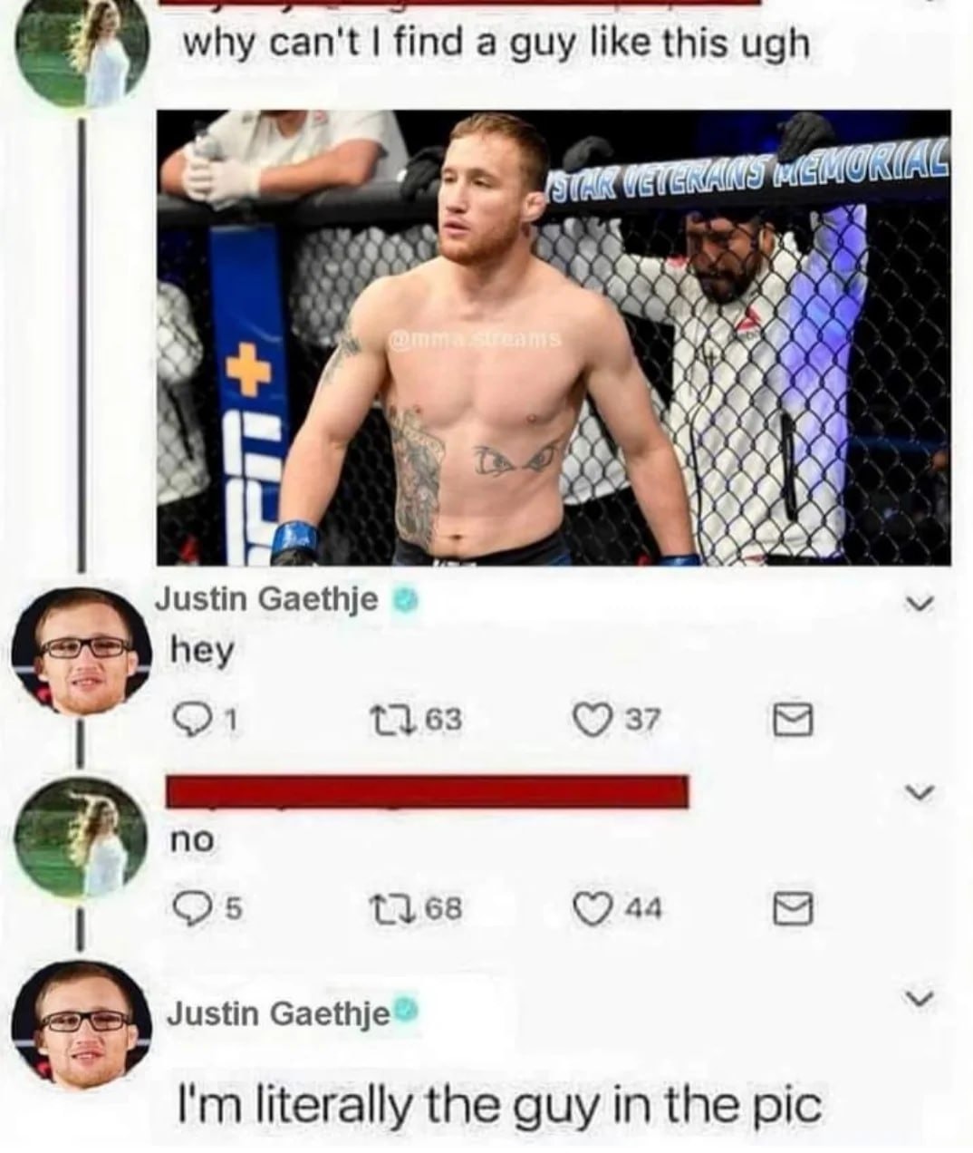 #Repost, but it's Justin Gaethje fight week AND IM HYPED! - meme